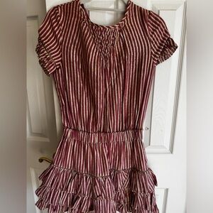 MISA striped mini dress